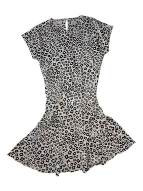 Liz Claiborne Silk  Black and White Geometric Print Dress Size 6